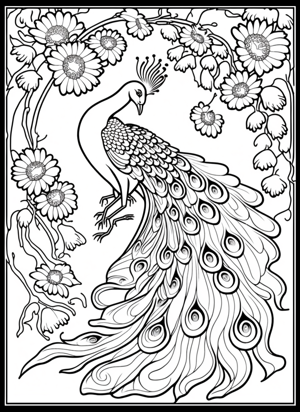 Peacock coloring books for children years old coloring pages