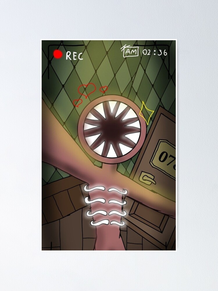 Selfie with figure roblox doors poster by doorzz