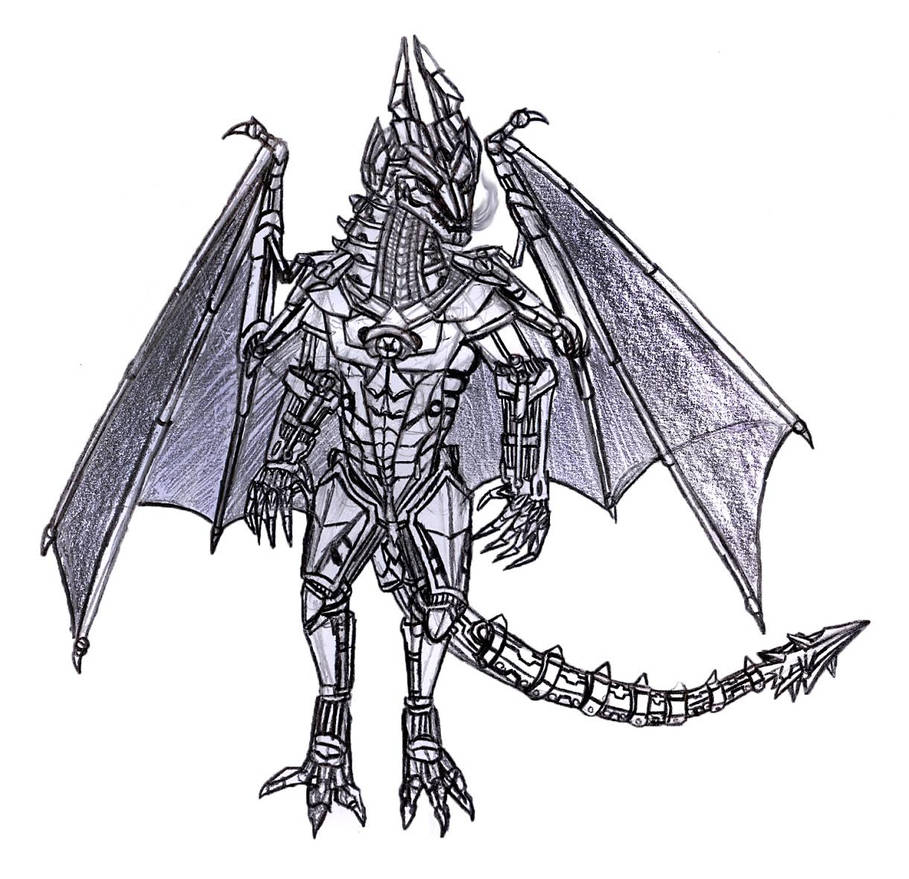 Art request anthro robot dragon by bysthedragon on