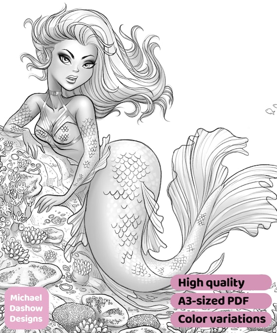 Mermaid pin