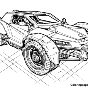 Rocket league coloring pages printable for free download