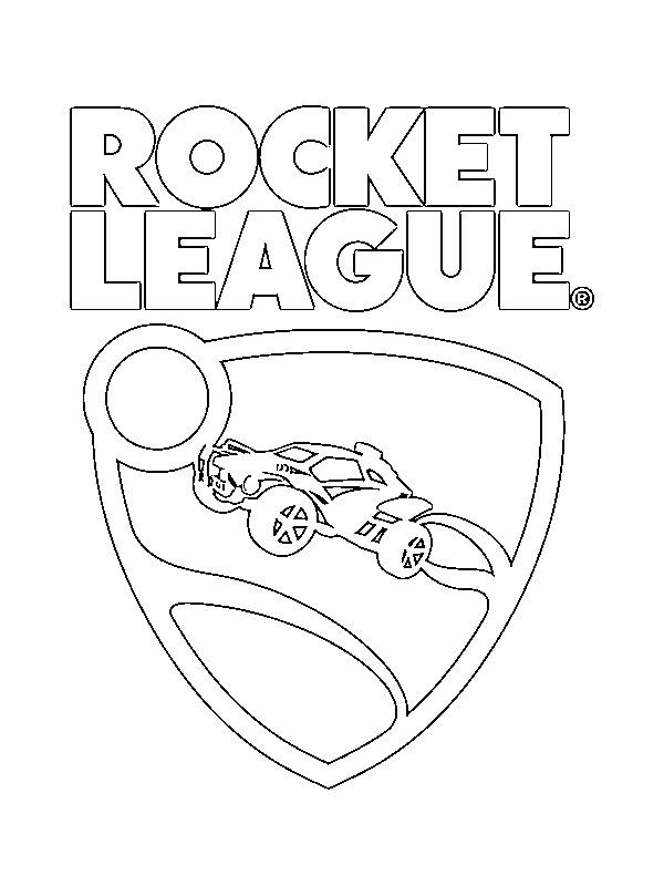 Rocket league logo colouring page rocket league rocket league art rocket league ke