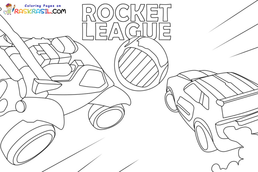 Rocket league coloring pages