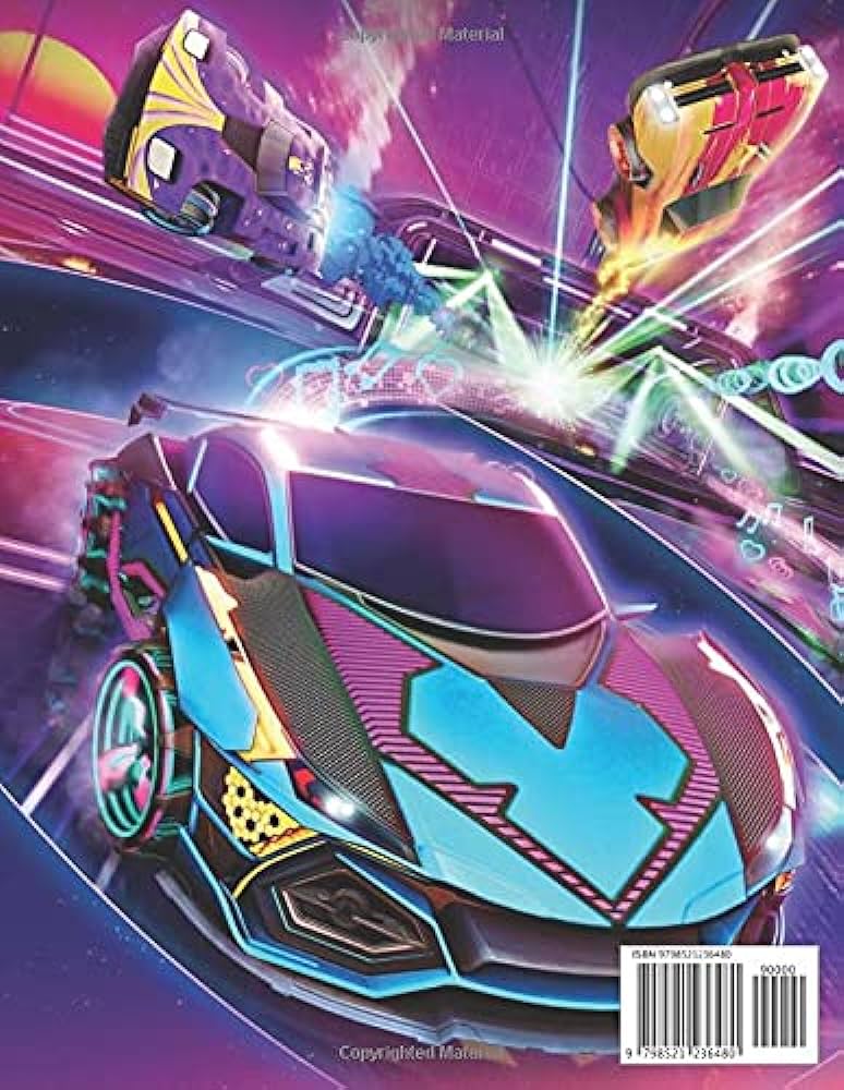 Rocket league coloring book an amazing coloring book with lots of rocket league images for all ages best gift idea for kids by