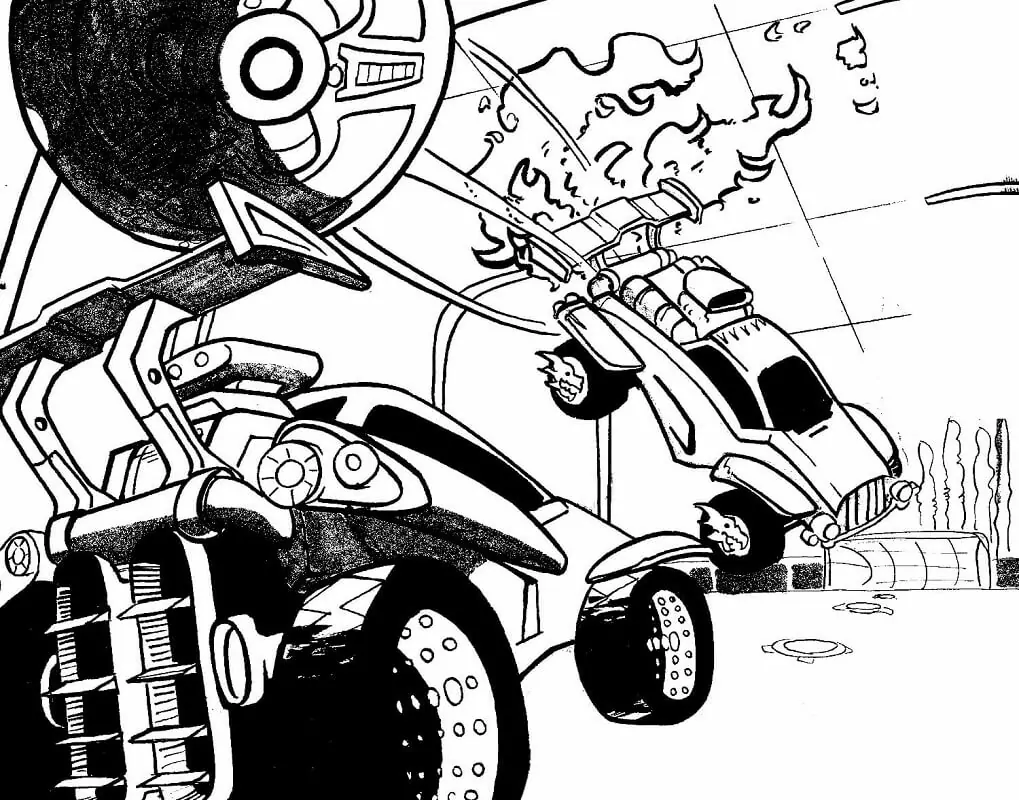 Rocket league malvorlagen