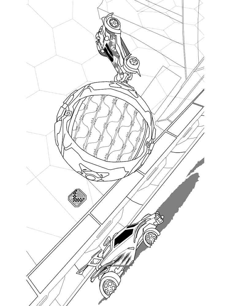 Rocket league coloring pages