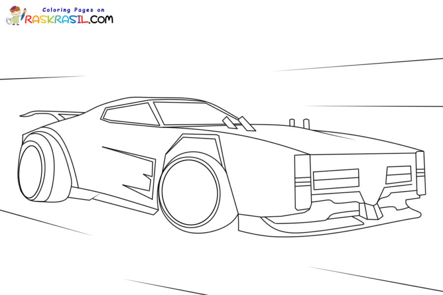 Rocket league coloring pages
