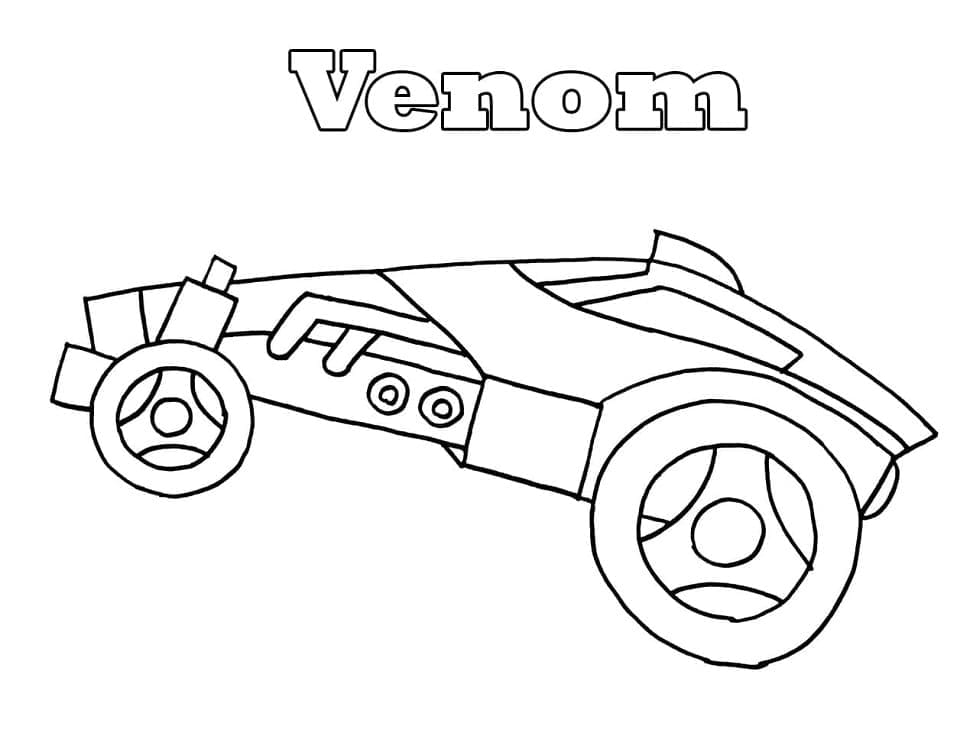 Coloriage rocket league venom
