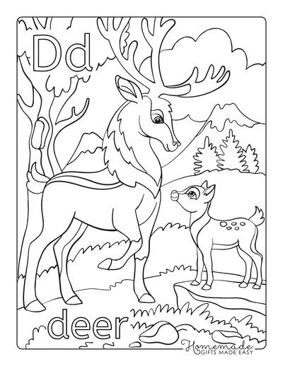 Reindeer coloring pages for kids adults free printables