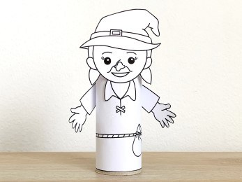 Witch toilet paper roll printable