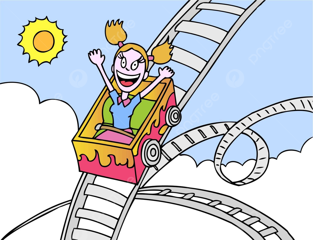 Rollercoaster ride vector clipart yells photo vector clipart yells png and vector with transparent background for free download
