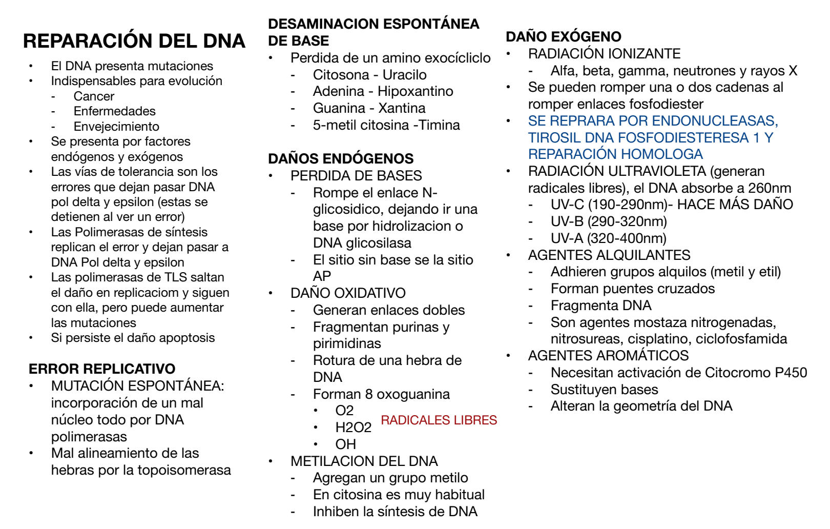 Solution rompimiento y reparacion de dna