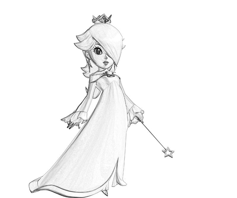 Rosalina sketch art paper