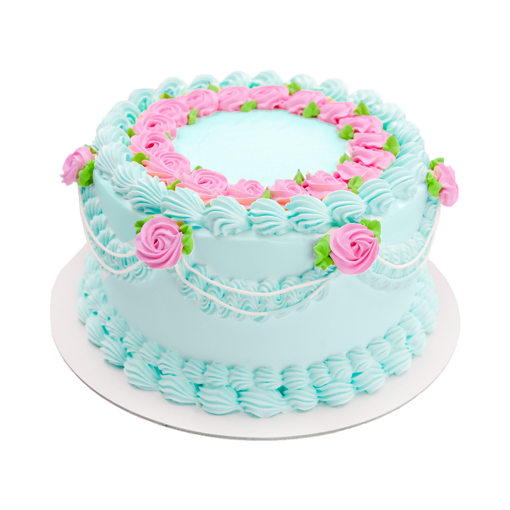 Rose vintage cake birthday cake in dubai cake delivery â mister baker
