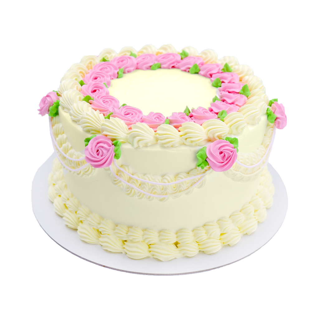 Rose vintage cake birthday cake in dubai cake delivery â mister baker