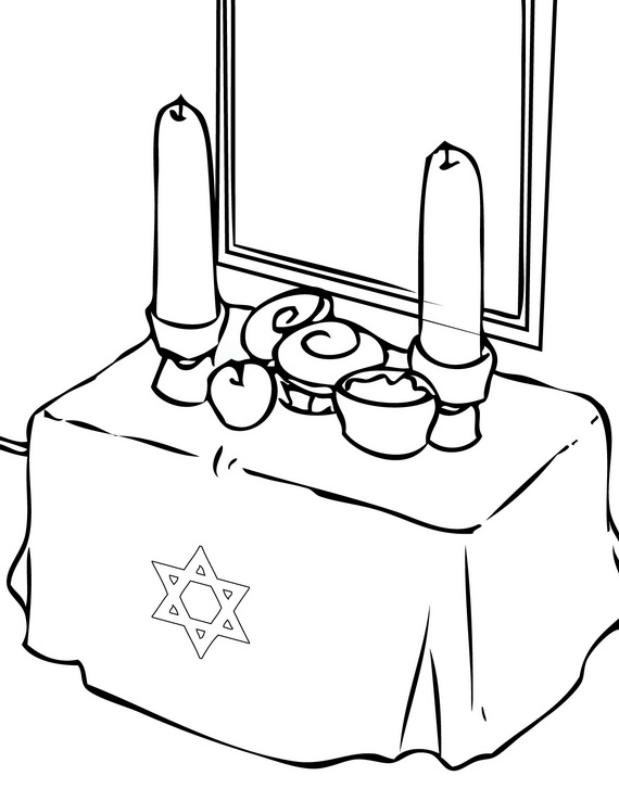 Rosh hashanah coloring pages printable for kids
