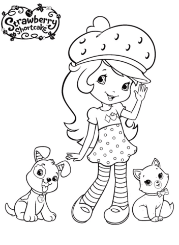 Strawberry shortcake coloring pages