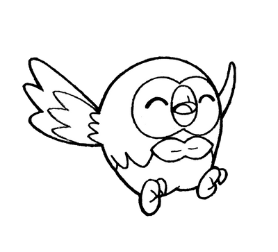 Ashs rowlet team member by realarpmbq on
