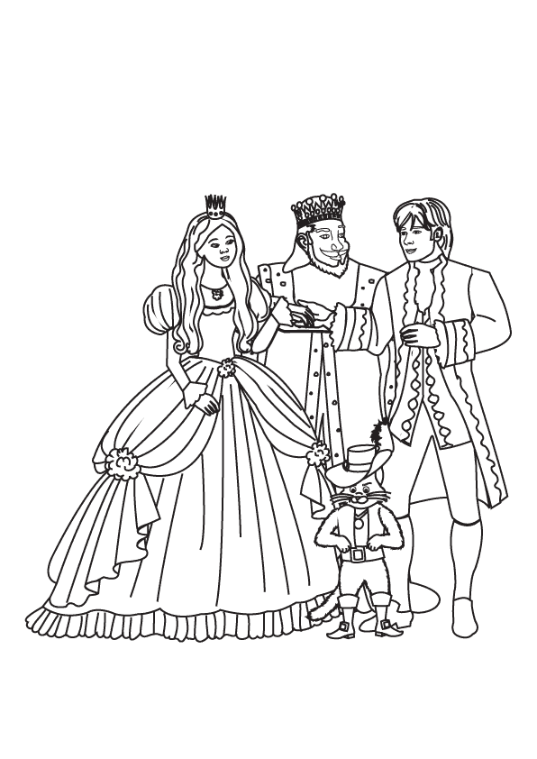 Royal family coloring book to print and online