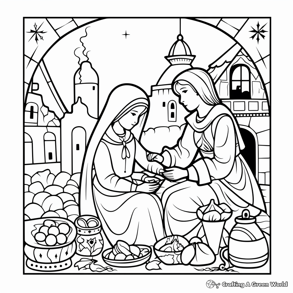 Medieval coloring pages