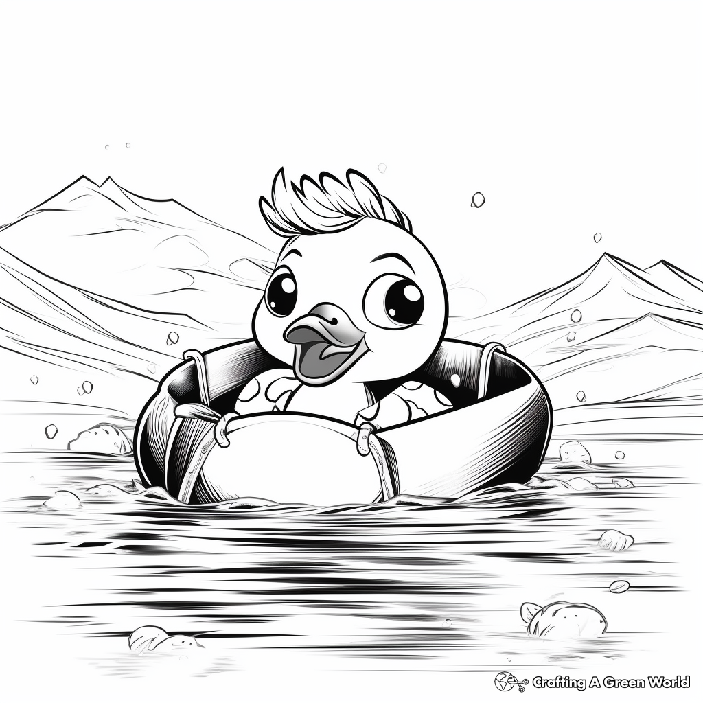 Rubber duck coloring pages