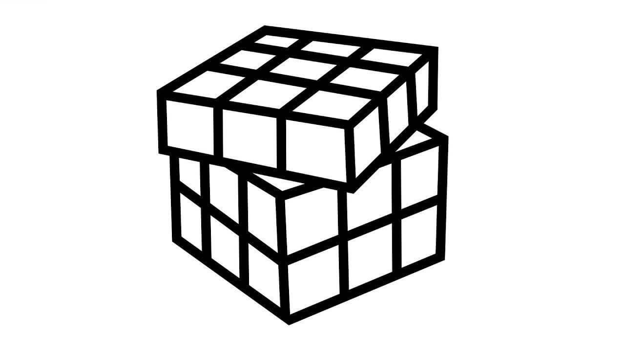 Rubiks cube coloring pages