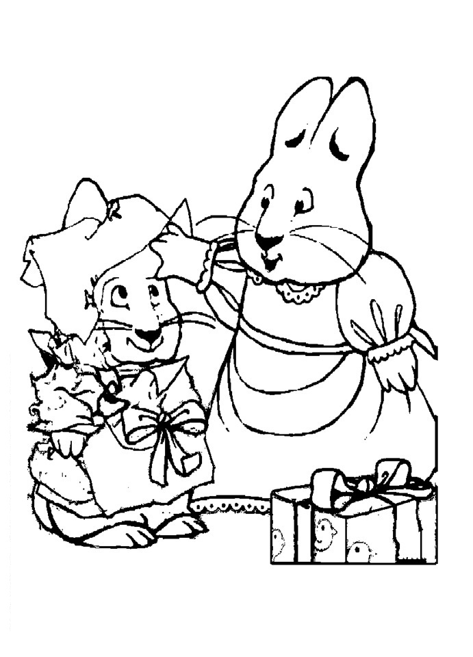 Free printable max and ruby coloring pages for kids