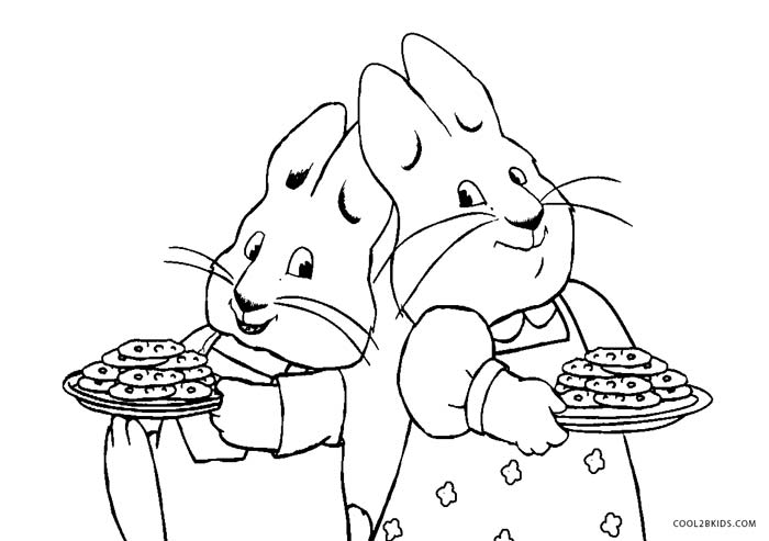 Free printable max and ruby coloring pages for kids