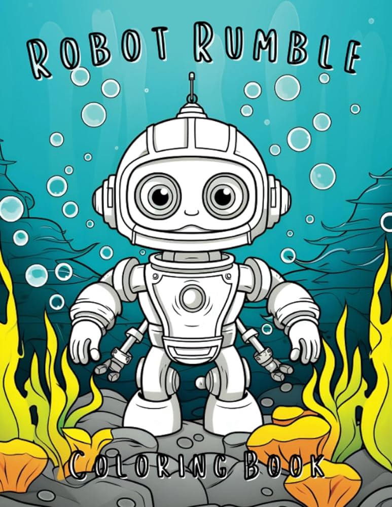 Robot rumble coloring book embark on a journey of boundless imagination with this robot