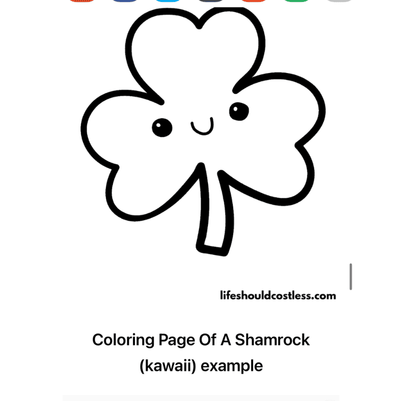 Clover coloring pages free printable pdf templates