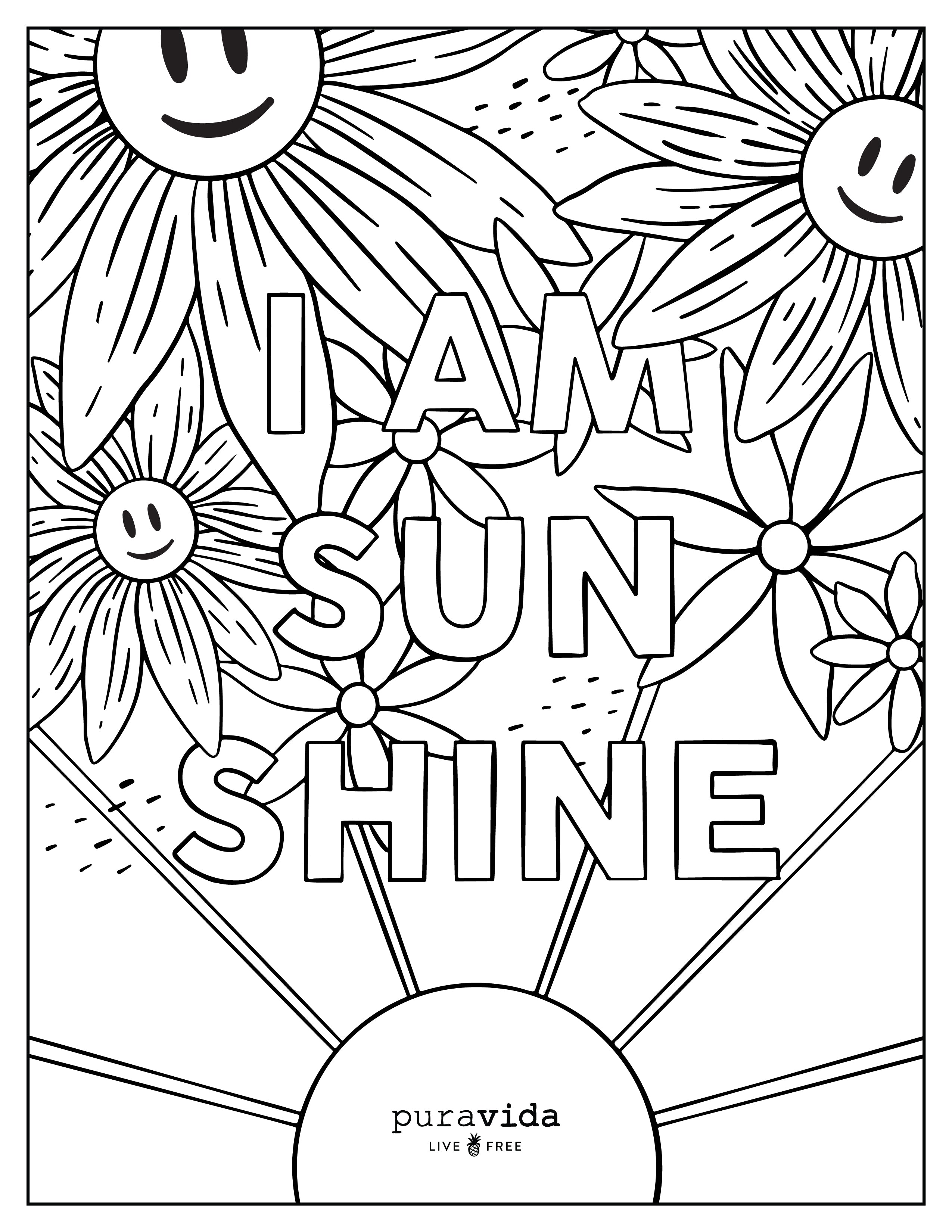 Spring coloring sheets