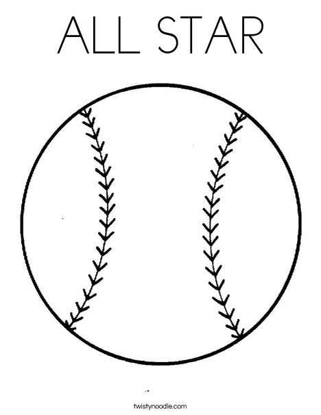 All star coloring page