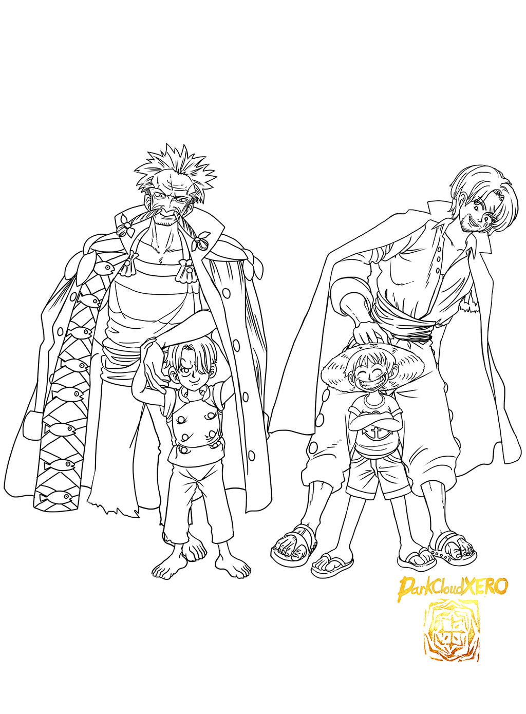 Sacrifice for the future generations line art by darkcloudxero on
