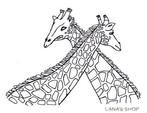 Safari animal coloring pages â lanas shop