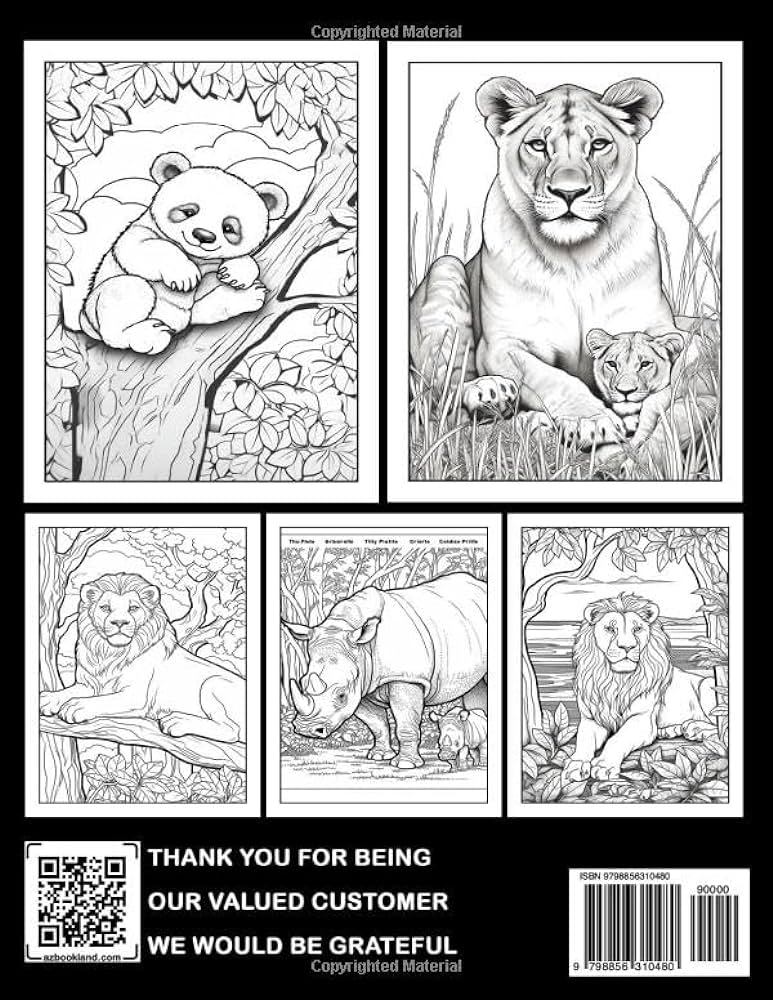 Wild safari adventure coloring book discover majestic animals in their natural habitats