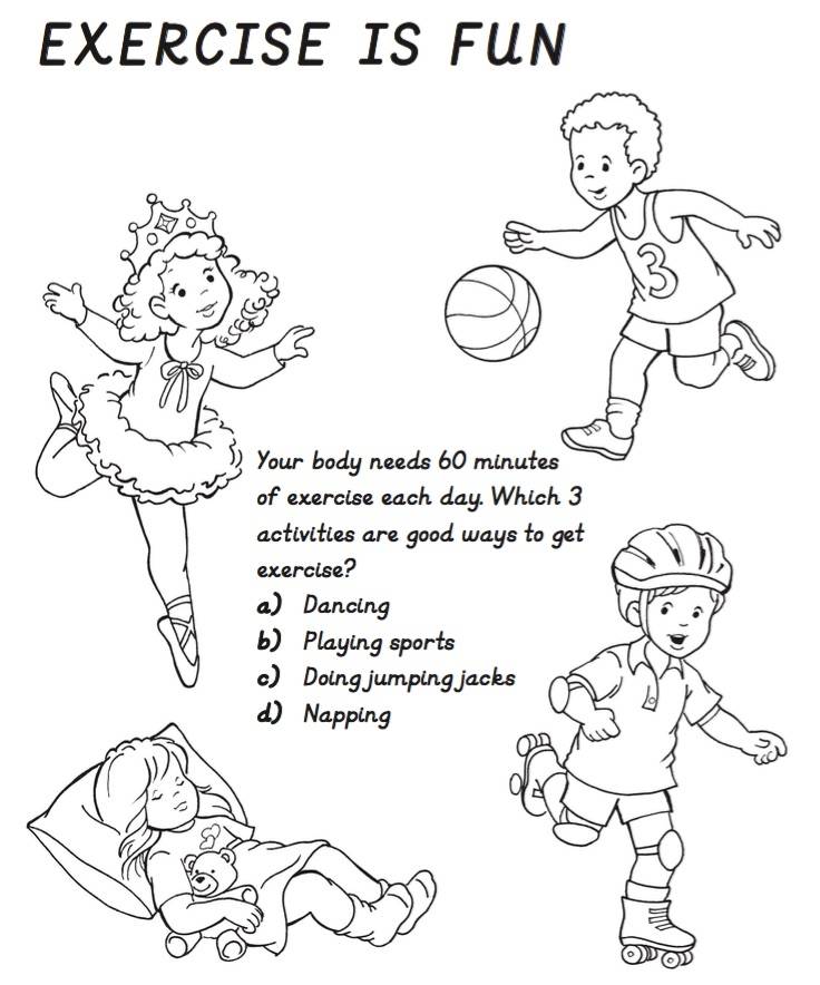 Health and safety colouring book