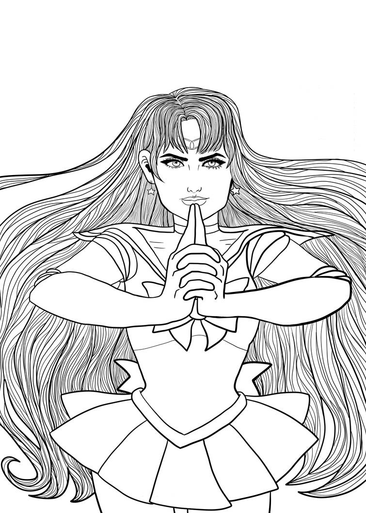 Sailor mars coloring page by fantasticalleigh on