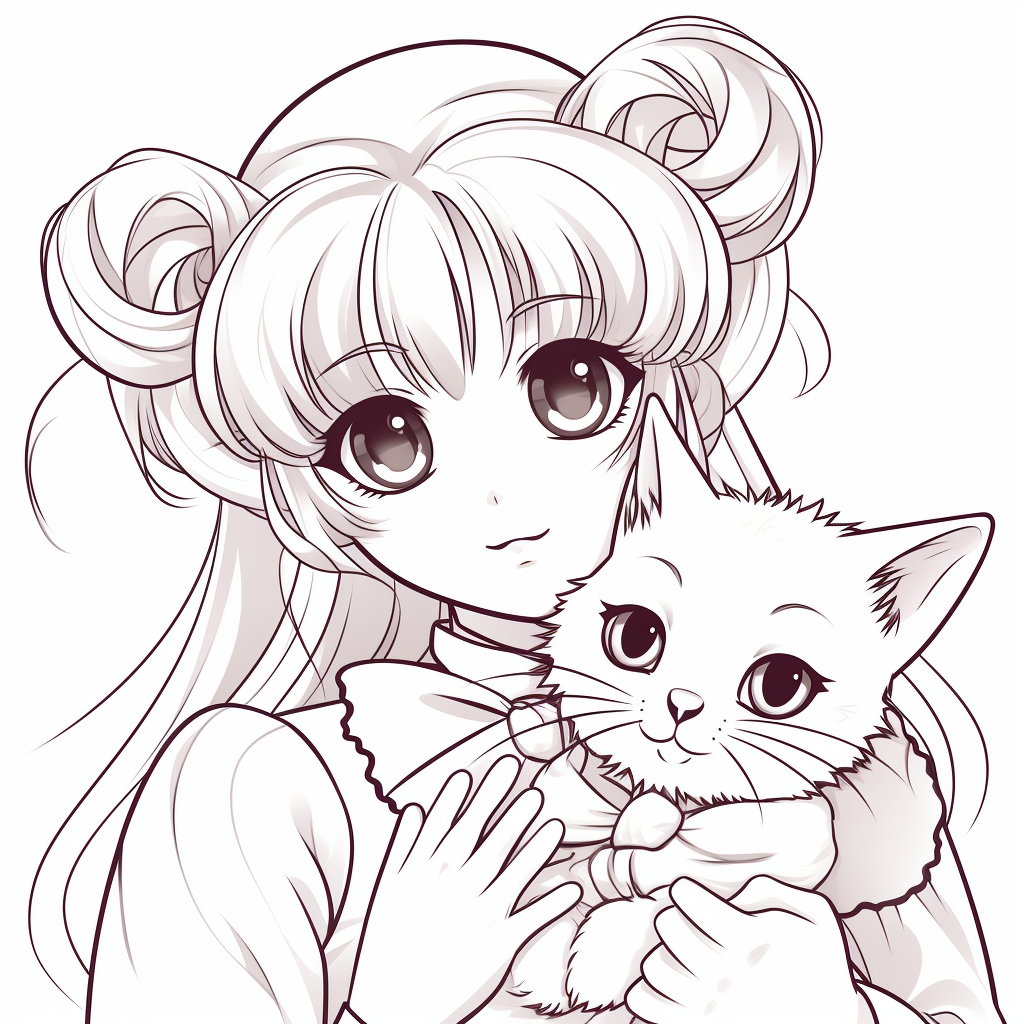 Sailor moon coloring books for children coloring pages