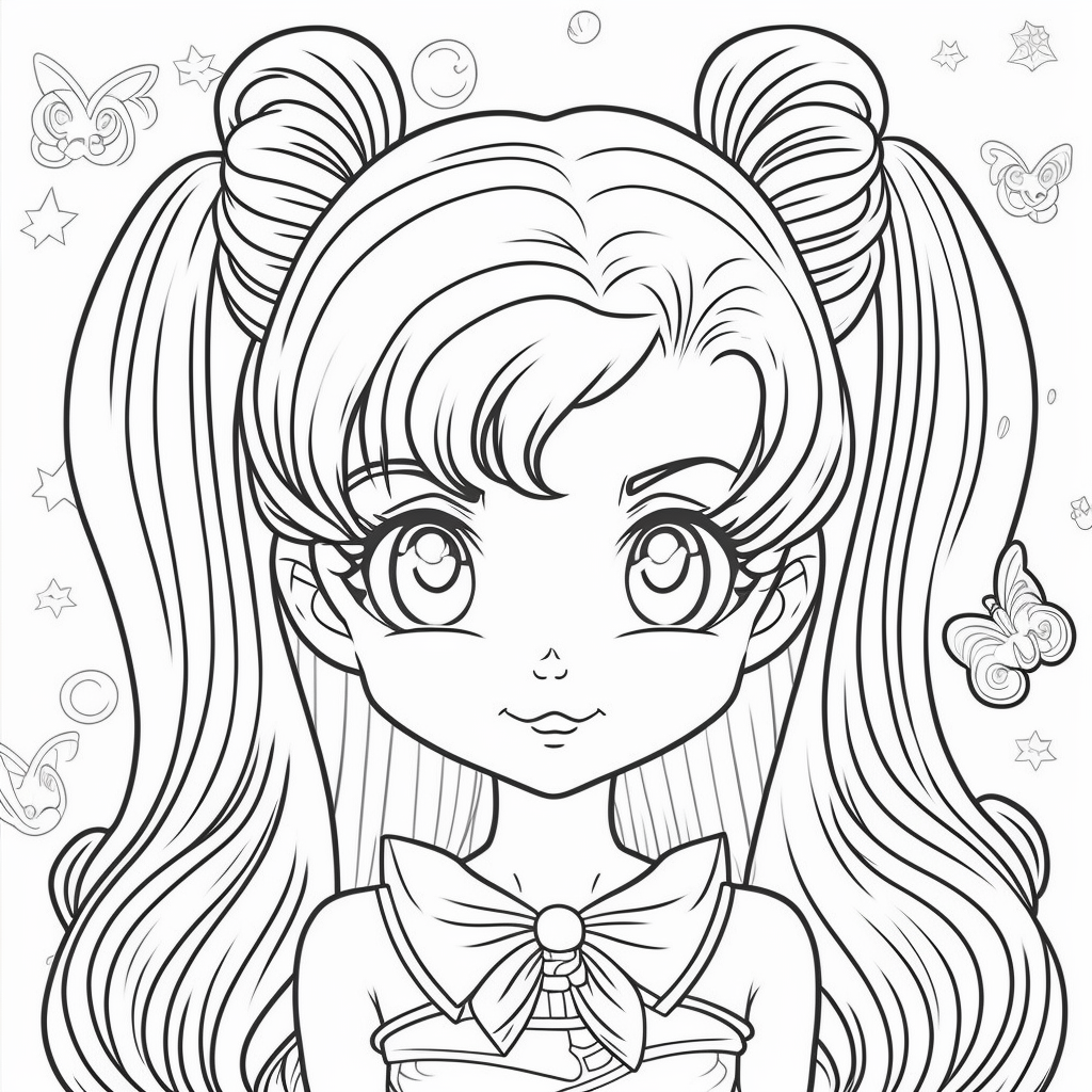 Sailor moon coloring books for children coloring pages
