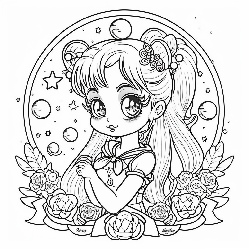 Sailor moon coloring books for children coloring pages