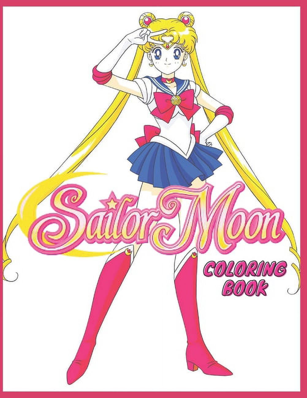 Sailor moon coloring book for kids and adults with fun easy and relaxing coloring books for adults and kids