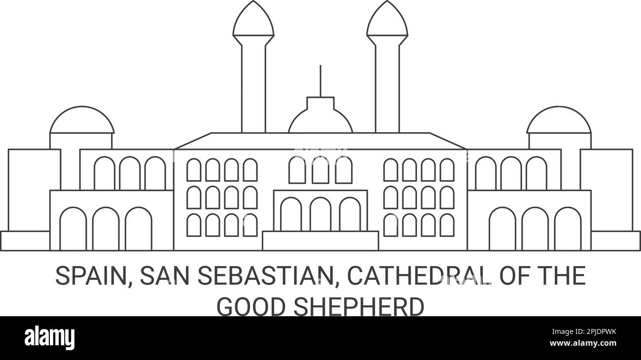 Old donostia san sebastian stock vector images