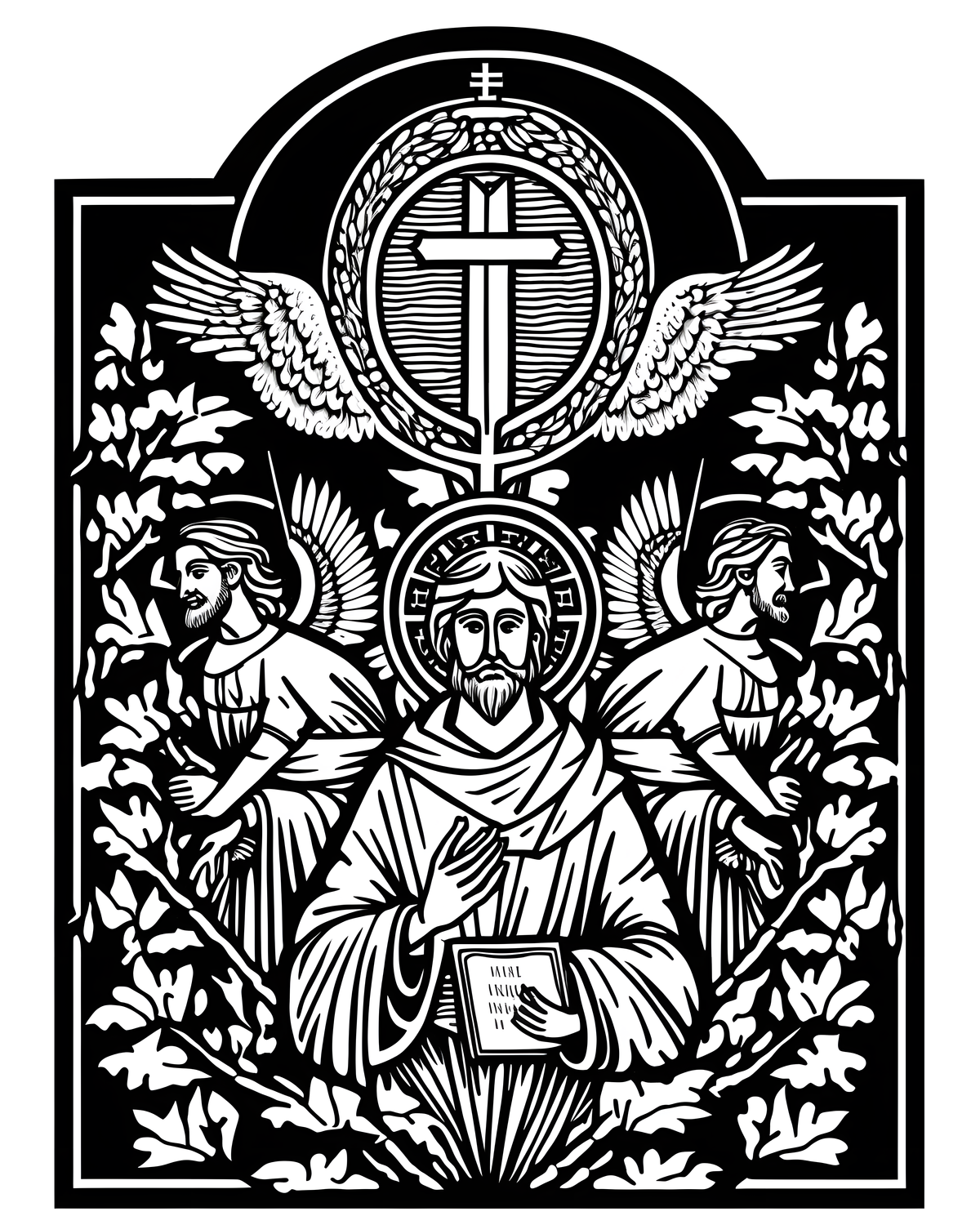 Catholic symbols coloring pages