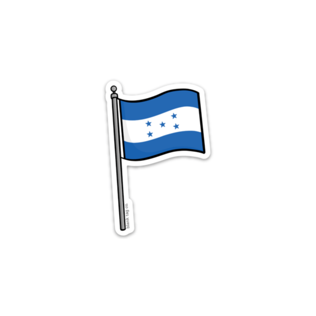 The el salvador flag sticker