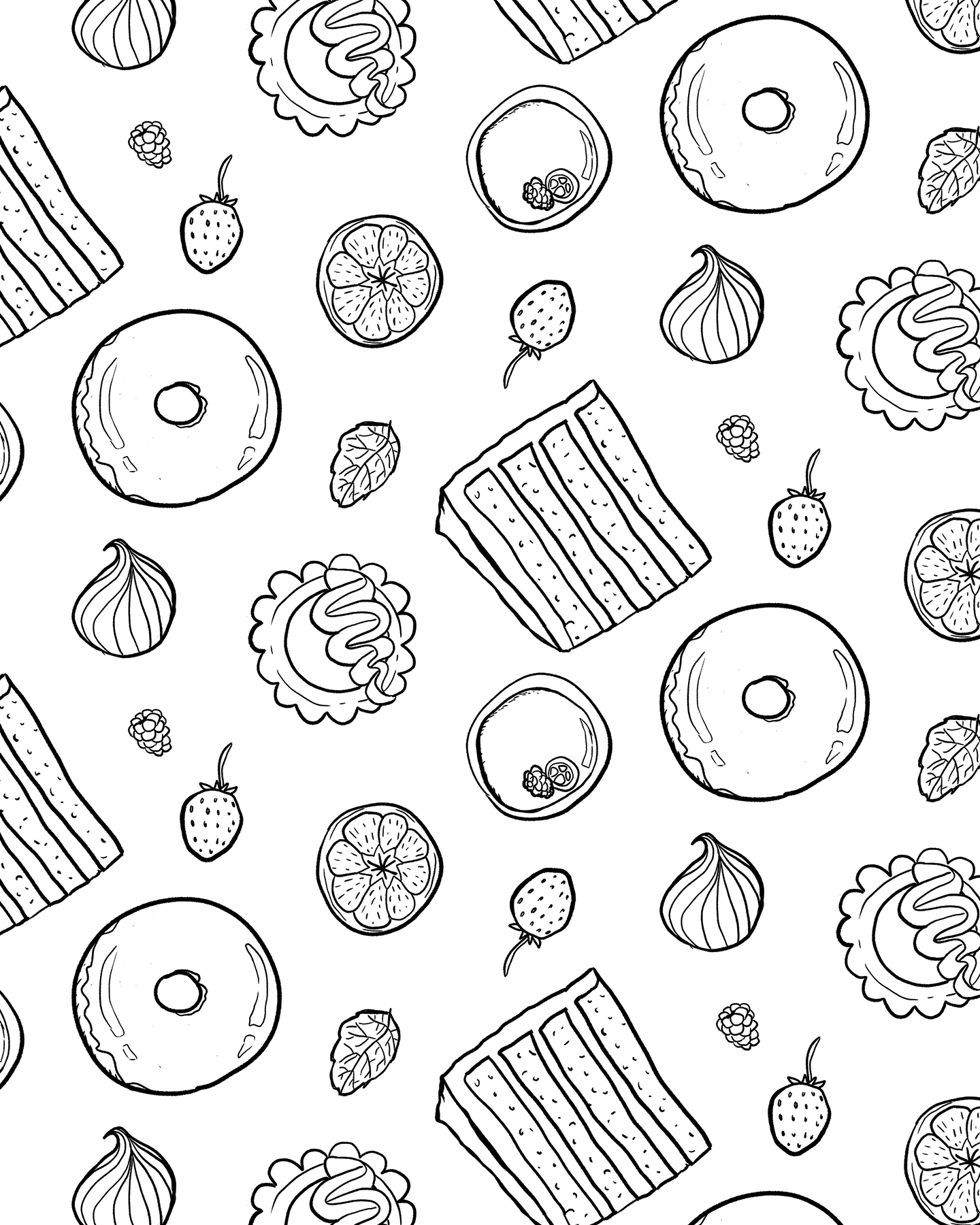 Coloring book contact paper