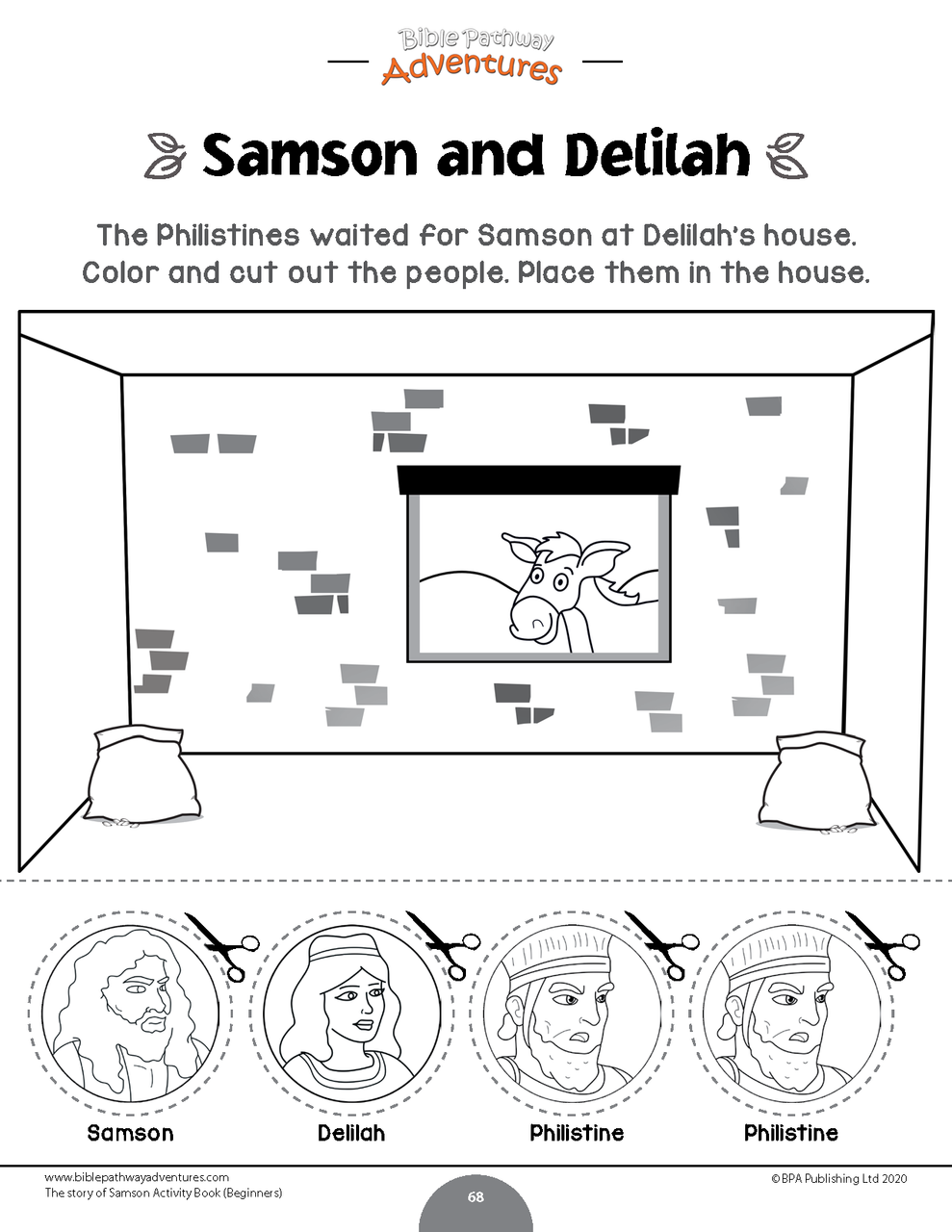 The story of samson activity book for beginners