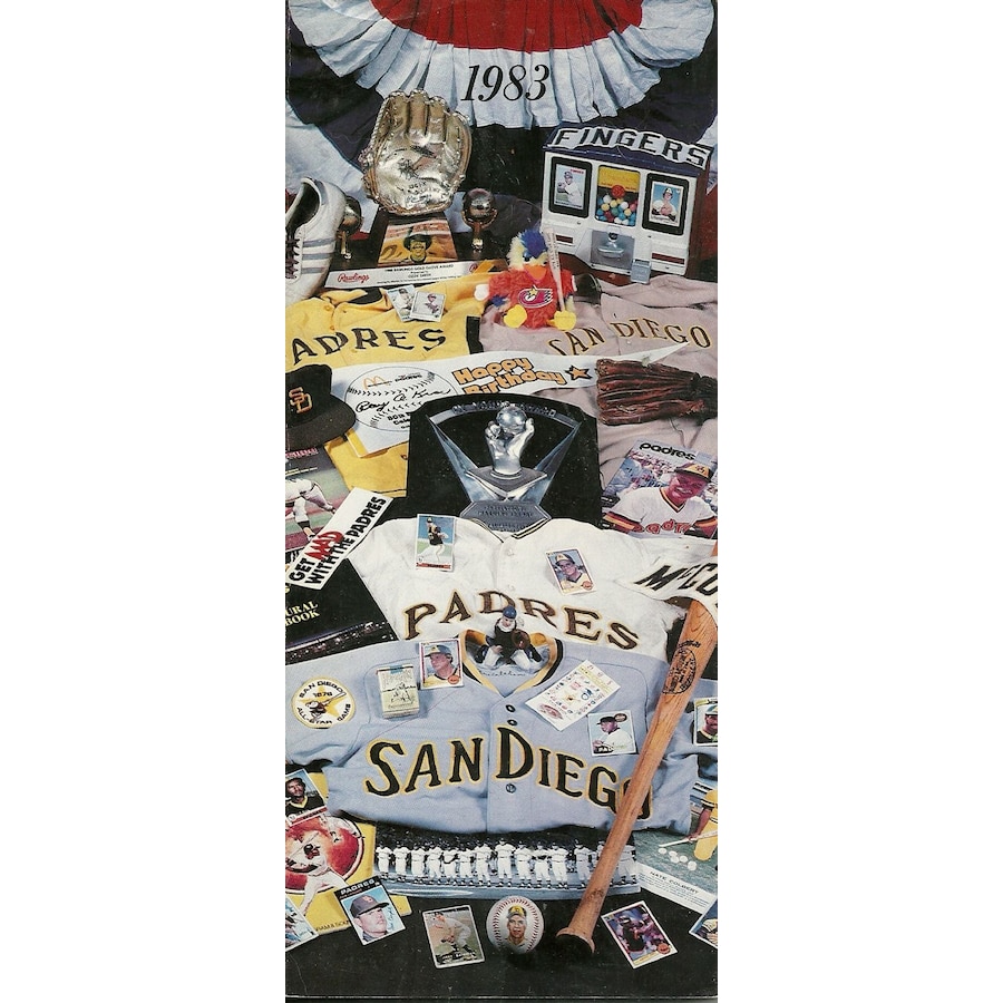 San diego padres mlb baseball media guide vintage great color original rare