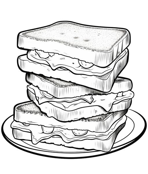 Free printable food coloring pages list