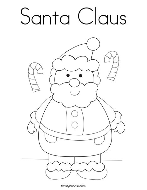 Santa claus coloring page