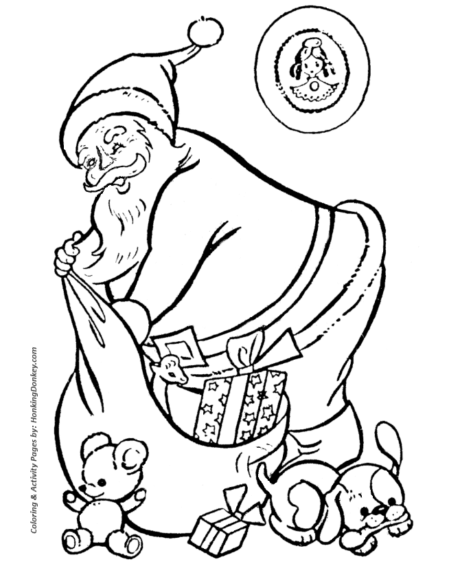 Santa claus coloring pages